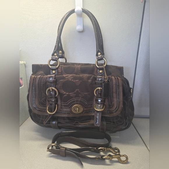Vintage COACH 65th Anniv. Legacy Line Hand Bag, Shoulder...